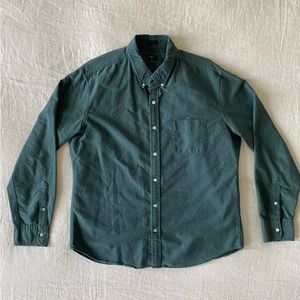 J. Crew Long-Sleeve Button Down Shirt (green)